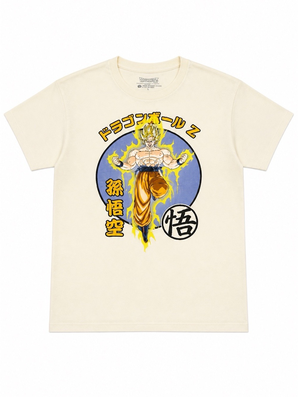 Dragon Ball Z Goku Super Saiyan Graphic Tee - Cream